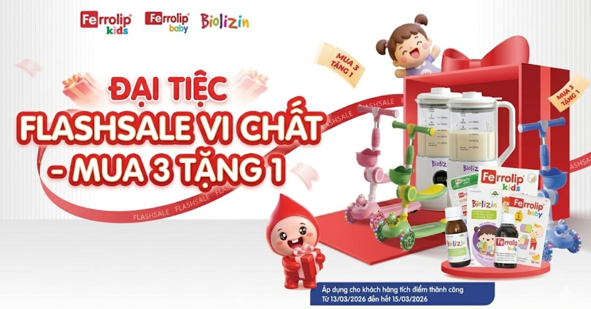 Đại tiệc Flash Sale Vi chất - Mua 3 tặng 1