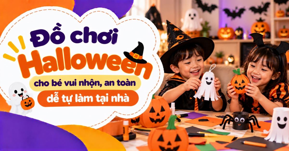 25+ đồ chơi Halloween cho bé vui nhộn, an toàn, dễ tự làm tại nhà