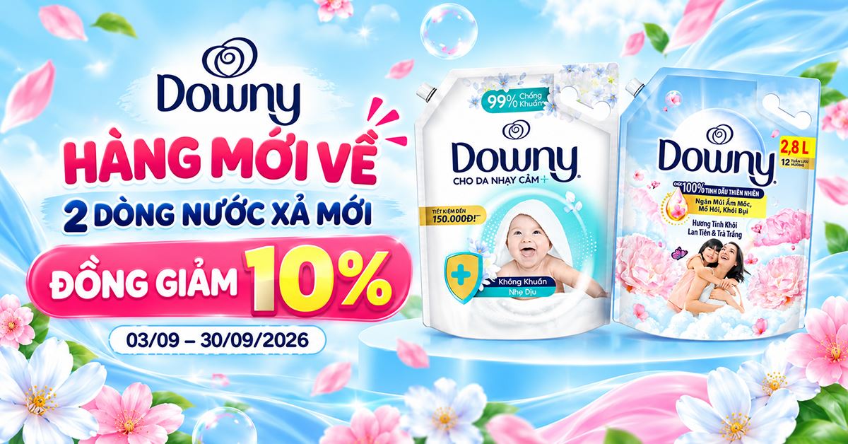DOWNY HÀNG MỚI VỀ – THÊM LỰA CHỌN CHO GIA ĐÌNH