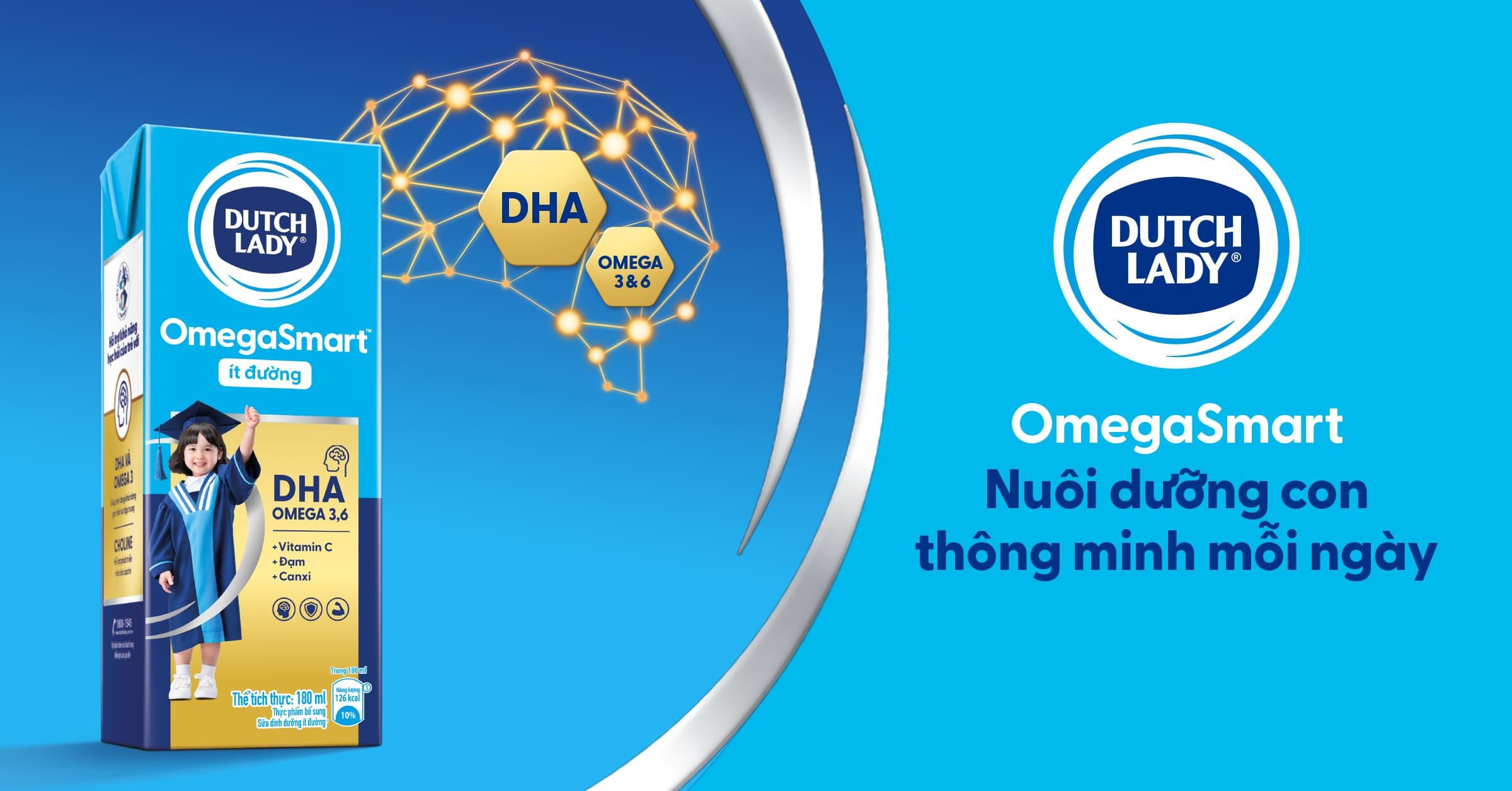 DUTCH LADY OMEGASMART – NUÔI DƯỠNG CON THÔNG MINH MỖI NGÀY