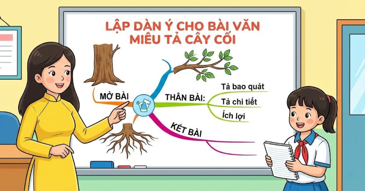 Lập dàn ý cho bài văn miêu tả cây cối (14+ mẫu hay, chi tiết)