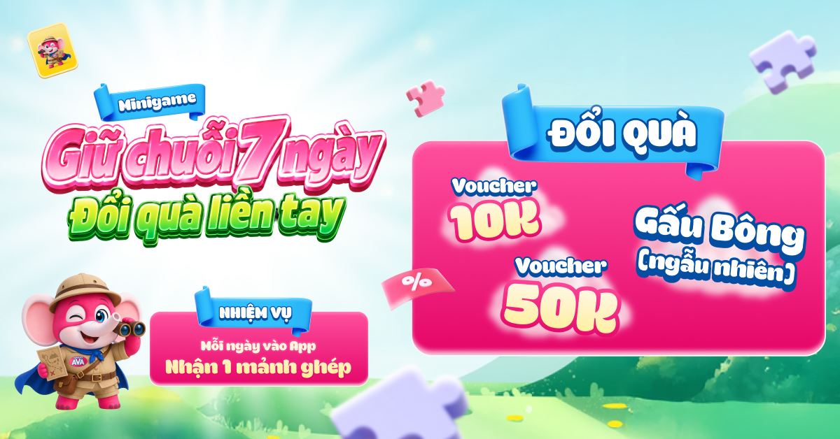 Minigame GIỮ CHUỖI 7 NGÀY ĐỔI QUÀ LIỀN TAY