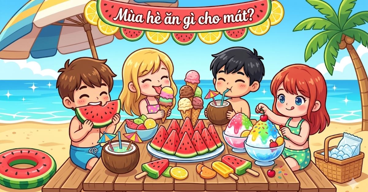 Mùa hè ăn gì cho mát? Gợi ý thực đơn giải nhiệt, dễ làm và tốt cho sức khỏe