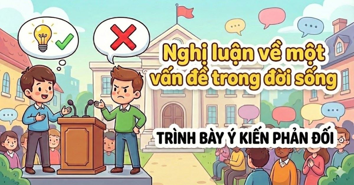 Viết bài văn nghị luận về một vấn đề trong đời sống trình bày ý kiến phản đối