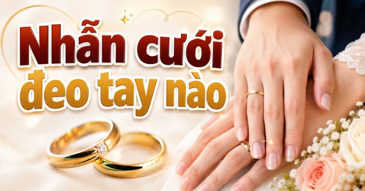 Nhẫn cưới đeo tay nào? Ý nghĩa các ngón tay và phong tục đeo nhẫn chuẩn nhất