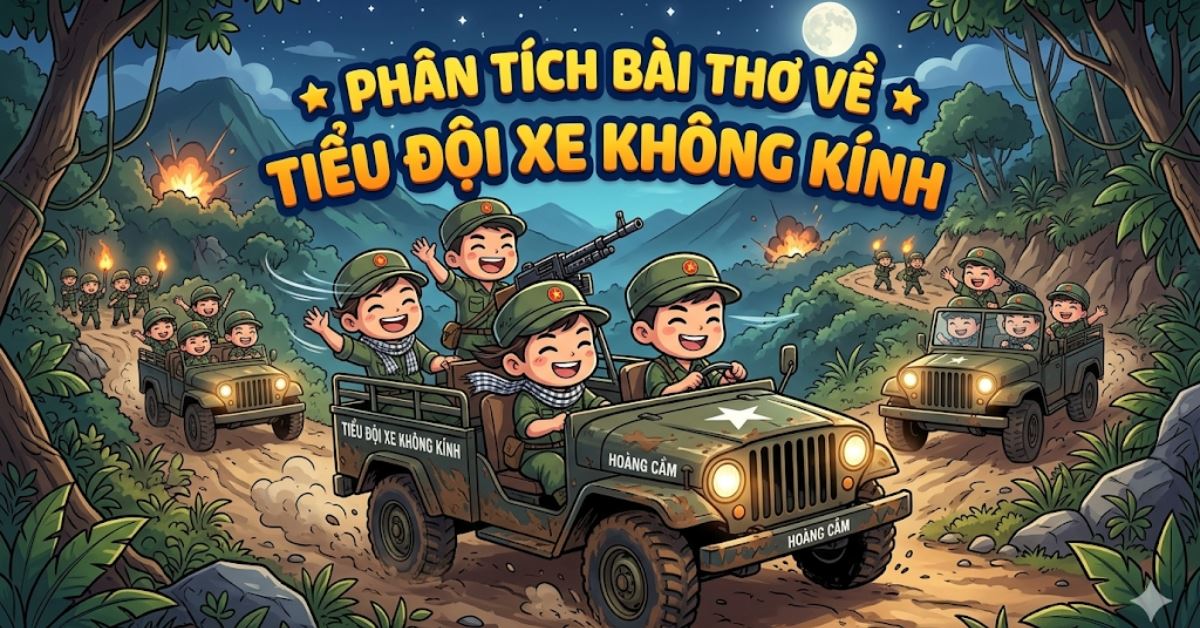 TOP 10 phân tích bài thơ về tiểu đội xe không kính có chọn lọc