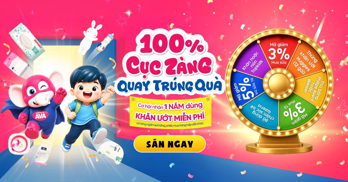 100% Cục Zàng quay là trúng tại AVAKids 31/07 - 02/09