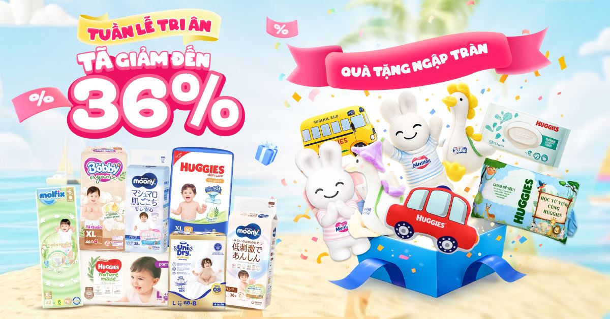 TUẦN LỄ TRI ÂN – TÃ GIẢM ĐẾN 38% QUÀ TẶNG NGẬP TRÀN