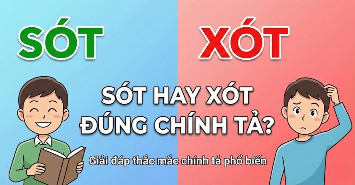 Sót hay xót: Từ nào đúng, cách dùng theo ngữ nghĩa tiếng Việt