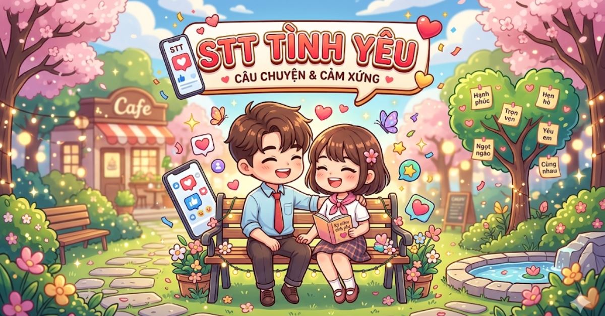 Stt tình yêu hay, thể hiện sự ngọt ngào, hạnh phúc, nhớ nhung 2026