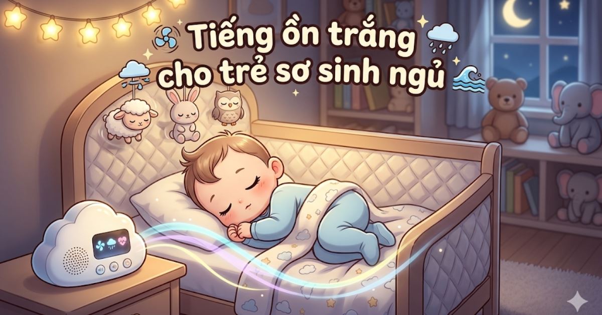 Tiếng ồn trắng cho trẻ sơ sinh là gì? Có nên sử dụng ru bé ngủ không?