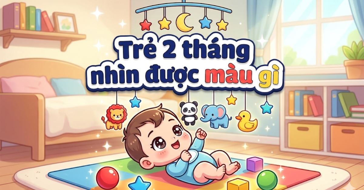 Trẻ 2 tháng tuổi nhìn được màu gì? Sự phát triển thị giác của trẻ nhỏ