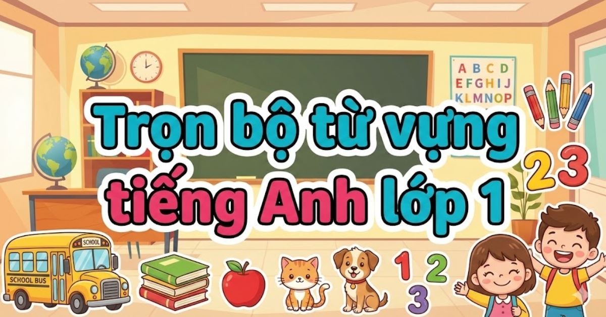 Trọn bộ từ vựng tiếng Anh lớp 1 cả năm chuẩn sách Global Success