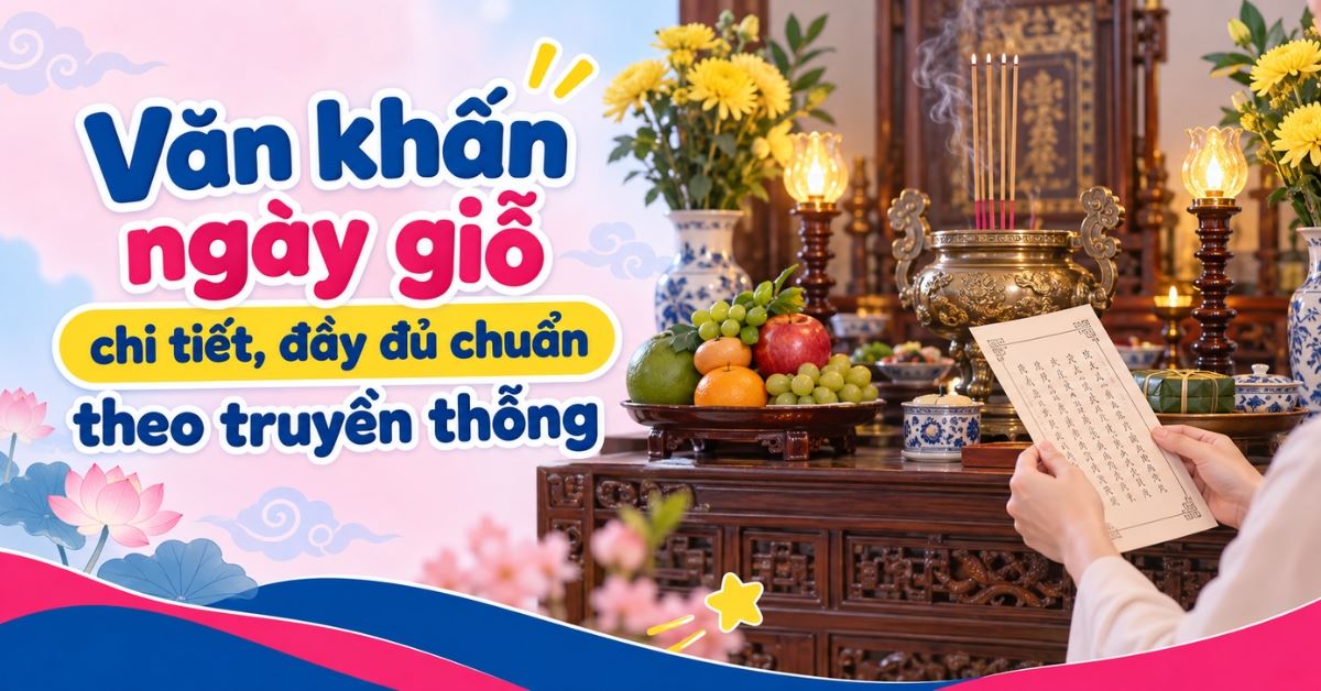 Văn khấn ngày giỗ gia tiên đầy đủ, dễ đọc tại nhà, chuẩn truyền thống