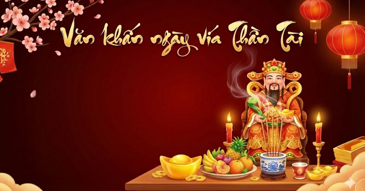 Văn khấn ngày vía Thần Tài 2026 đầy đủ, chi tiết rước lộc, may mắn