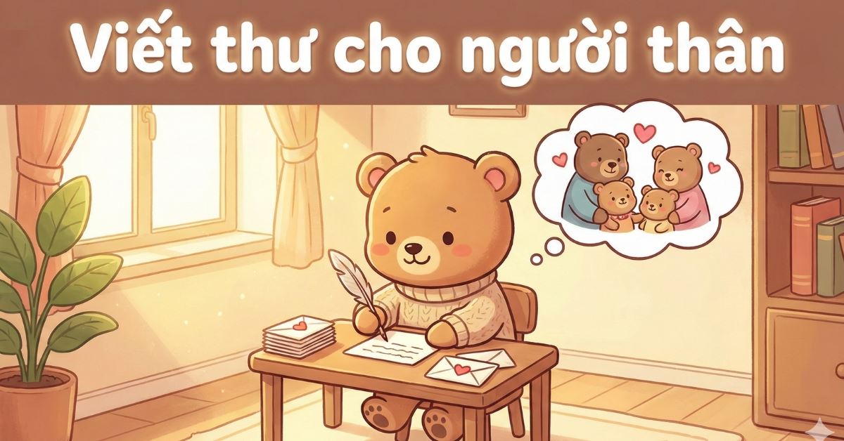Mẫu bài văn viết thư cho người thân lớp 4 ngắn gọn, điểm cao