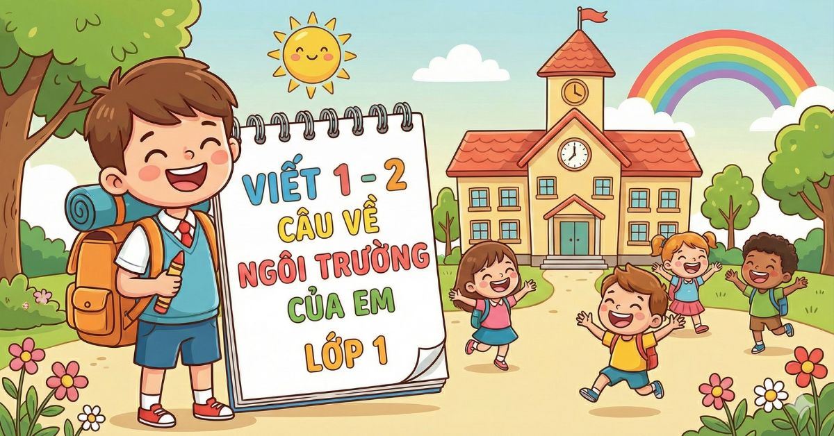 200+ viết 1 - 2 câu về ngôi trường của em lớp 1 đơn giản, ngắn gọn