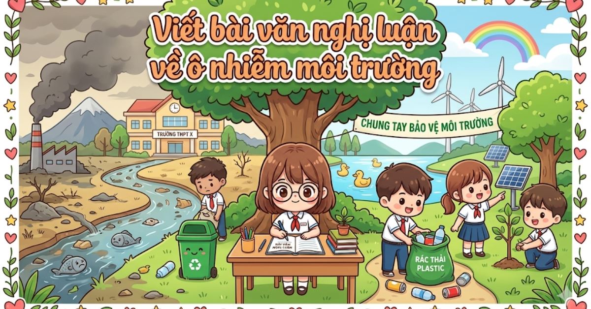 Viết bài văn nghị luận về ô nhiễm môi trường hay, có dẫn chứng đầy đủ
