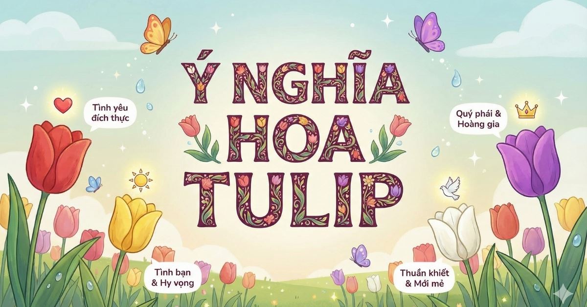 Ý nghĩa hoa tulip theo màu sắc và mệnh phong thủy