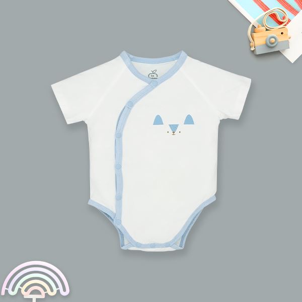 Bodysuit cài chéo La Pomme màu be 10