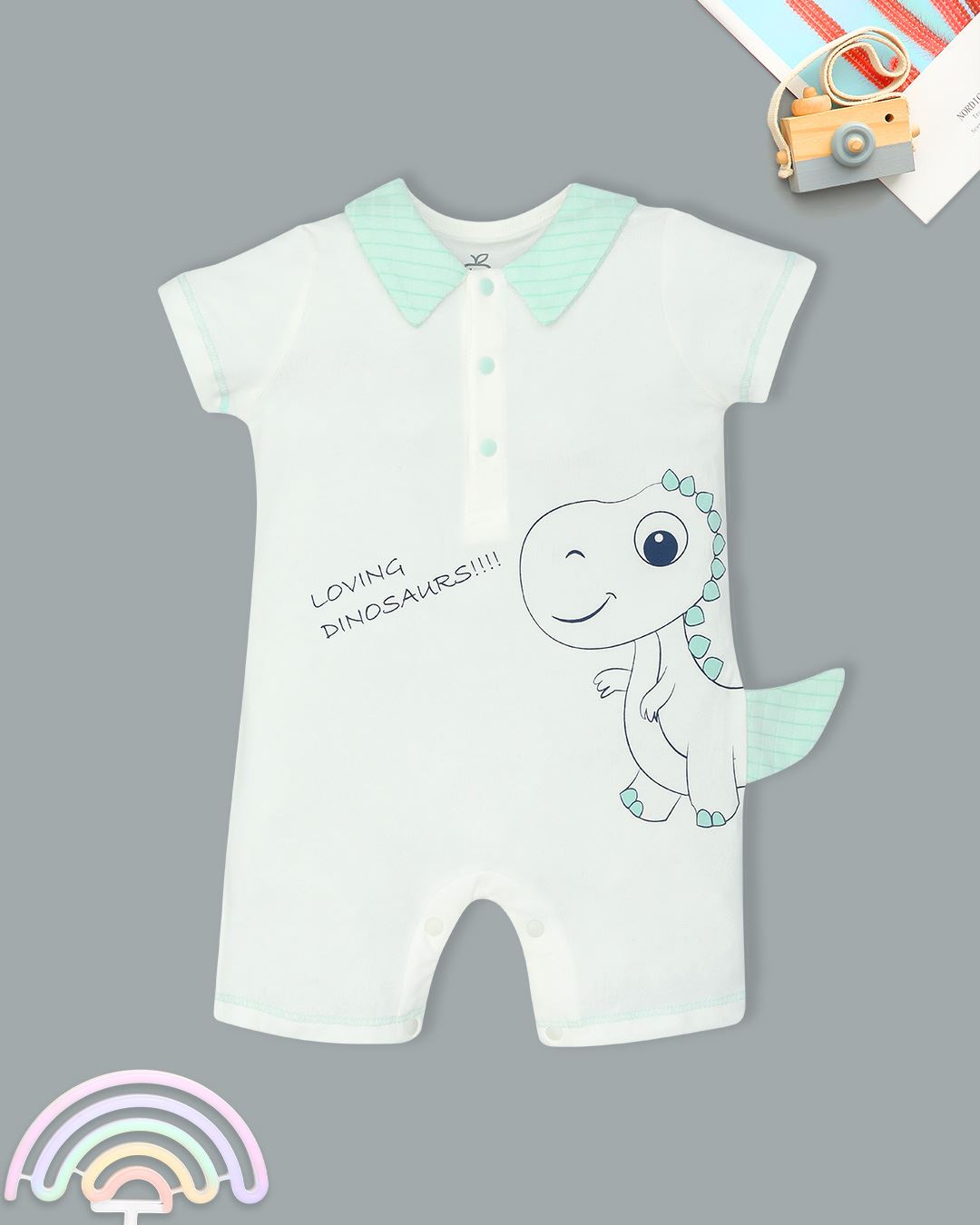 Bodysuit cài giữa La Pomme màu trắng - vàng 14