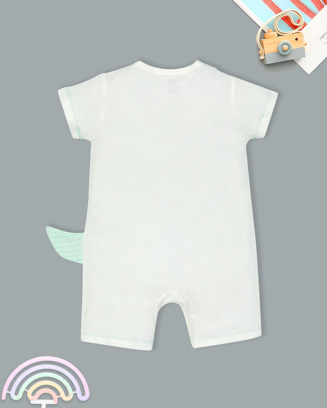 Bodysuit cài giữa La Pomme màu trắng - vàng 15
