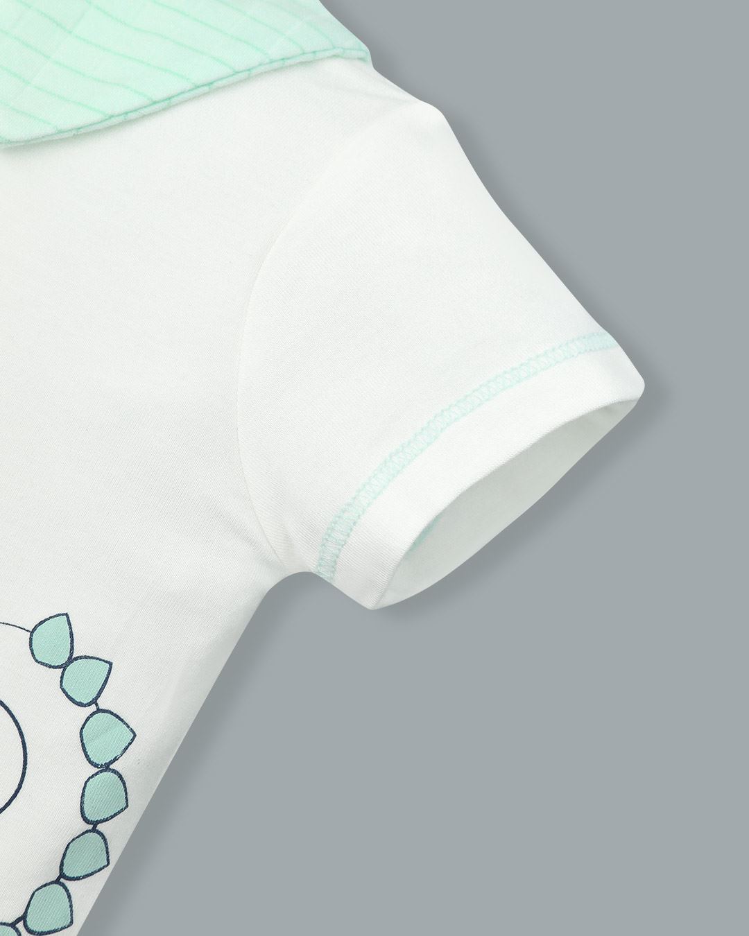 Bodysuit cài giữa La Pomme màu trắng - vàng 17
