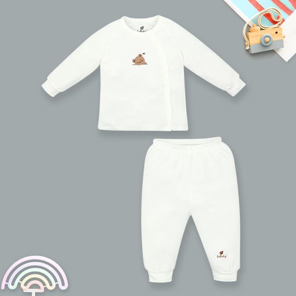 Bộ Lullaby dài tay NH717R trắng, mềm mại, giá tốt - AVAKids.com