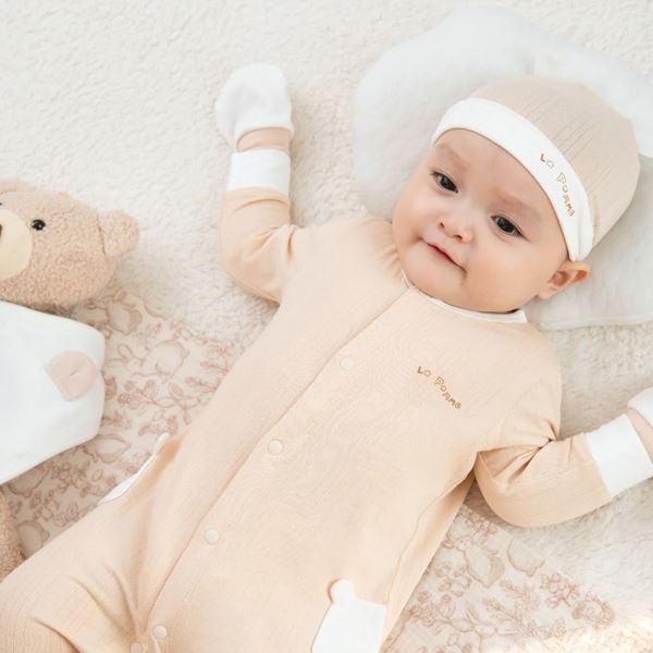 Bodysuit cài giữa gấu con La Pomme be trắng giá tốt - AVAKids.com