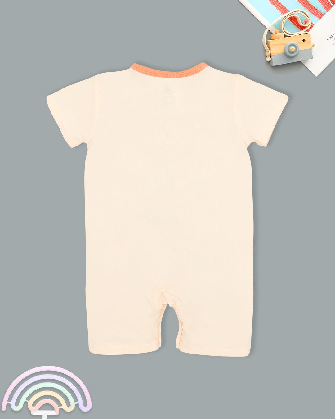 Bodysuit cài chéo trái cam cách điệu La Pomme màu be - cam 5