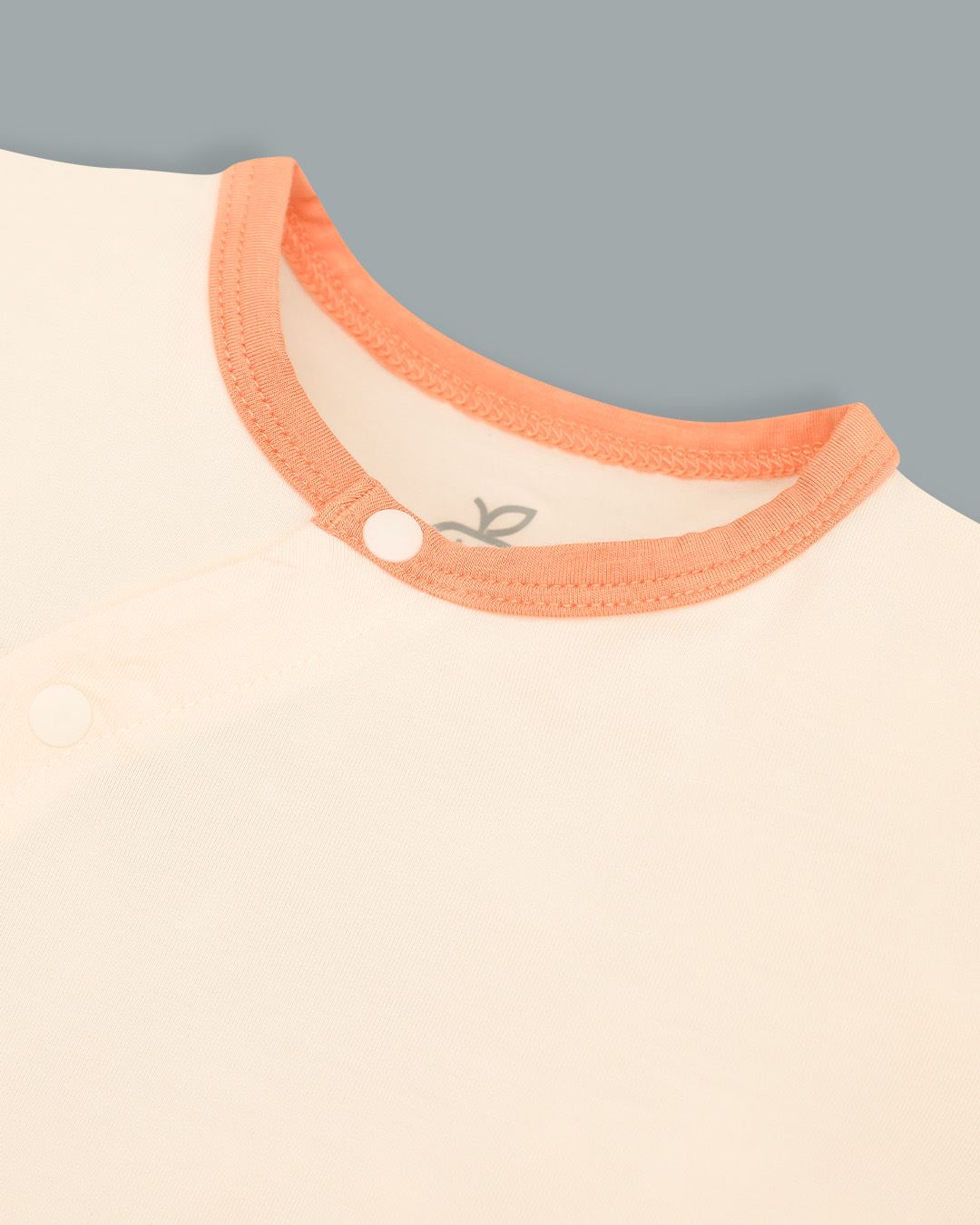 Bodysuit cài chéo trái cam cách điệu La Pomme màu be - cam 6