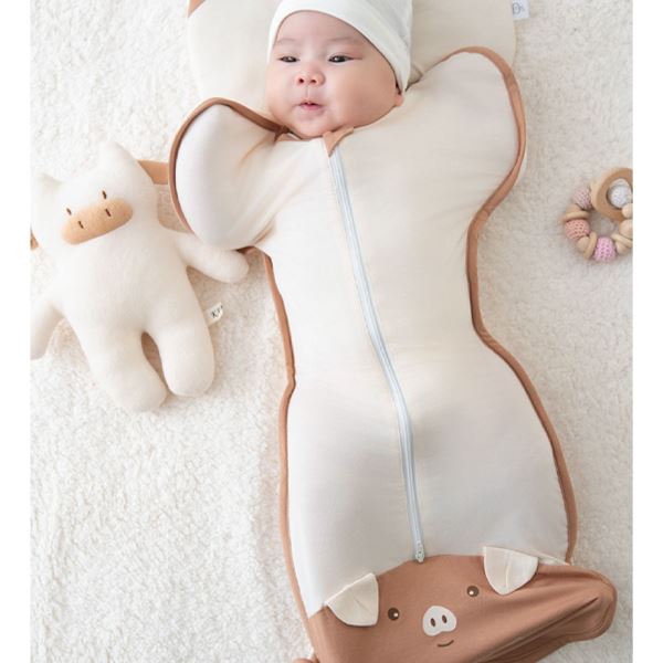 Nhộng chũn có khóa La Pomme 1 - 3 tháng be nâu giá tốt - AVAKids.com