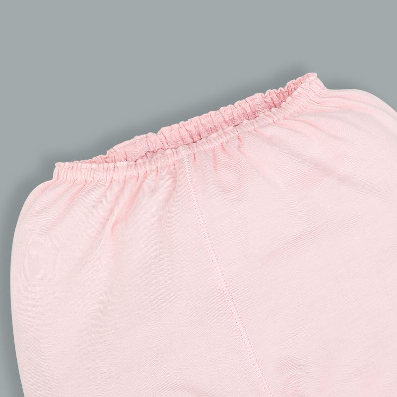 Bộ tay dài cài giữa in thú BabyMommy màu trắng - hồng 11