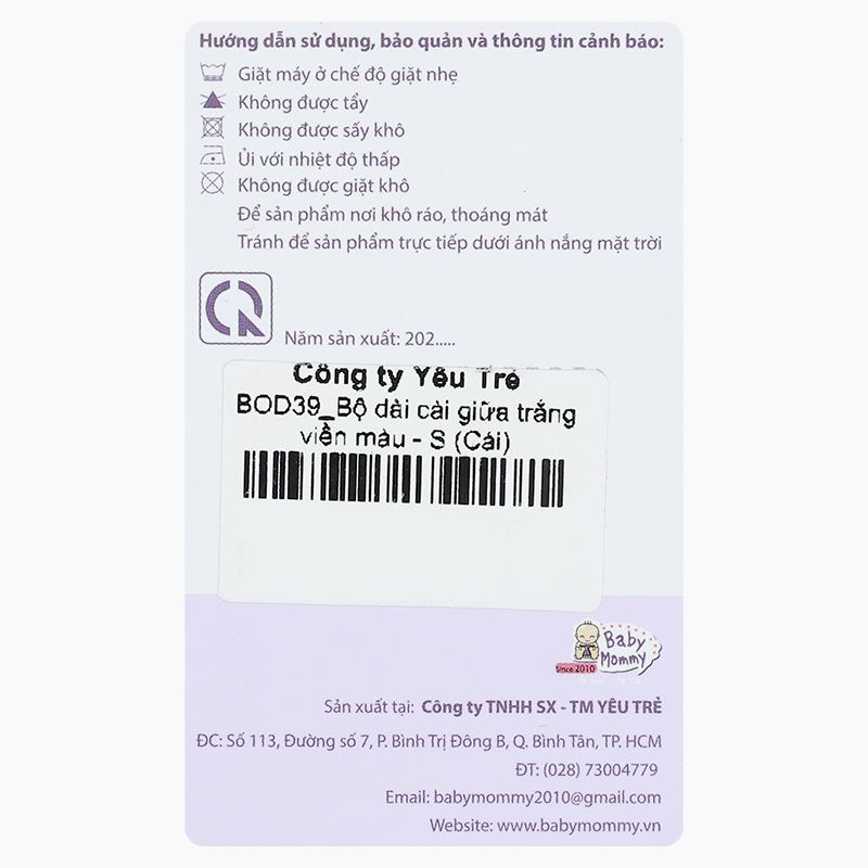 Bộ tay dài cài giữa in thú BabyMommy màu trắng - hồng 15