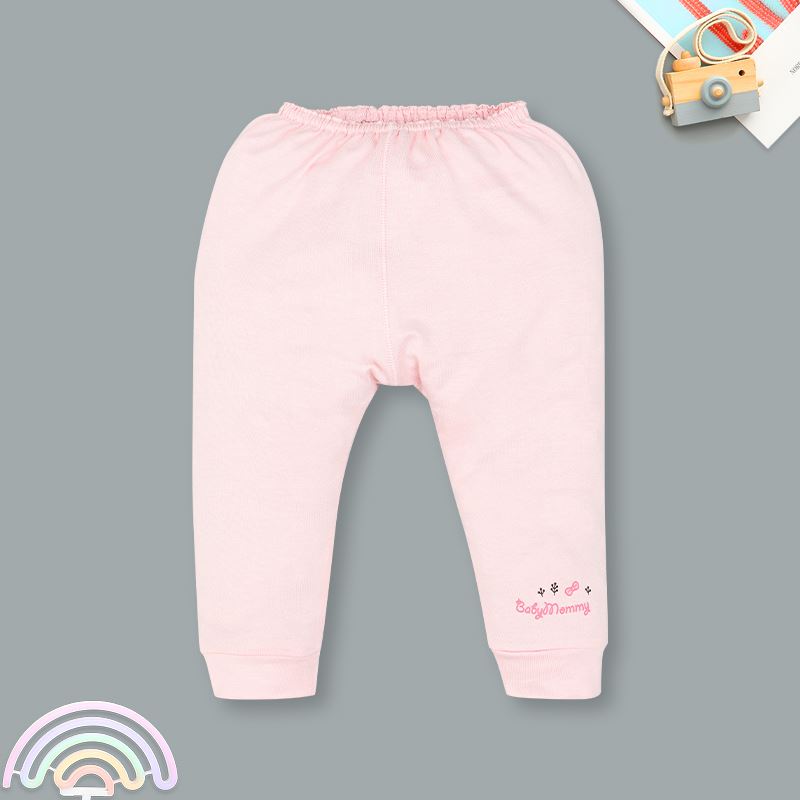 Bộ tay dài cài giữa in thú BabyMommy màu trắng - hồng 9