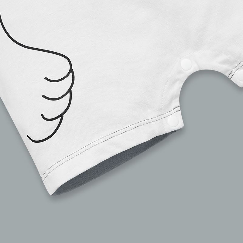 Bodysuit in gấu Pony Kids màu xám - trắng 5