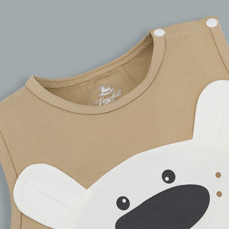 Bodysuit in gấu Pony Kids màu xám - trắng 15