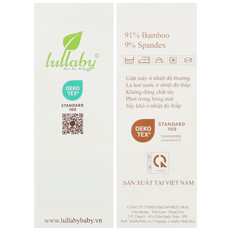 Bodysuit sát nách bé trai đính gấu Lullaby NH398N màu be 19