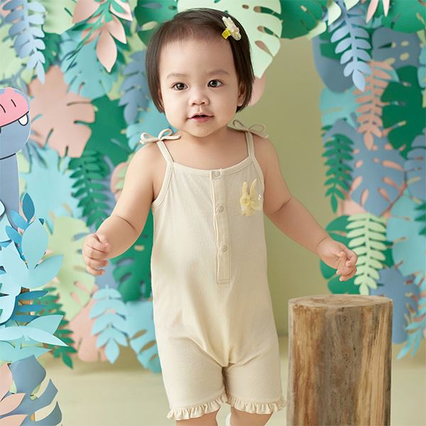 Bodysuit bé gái Lullaby sợi tre be