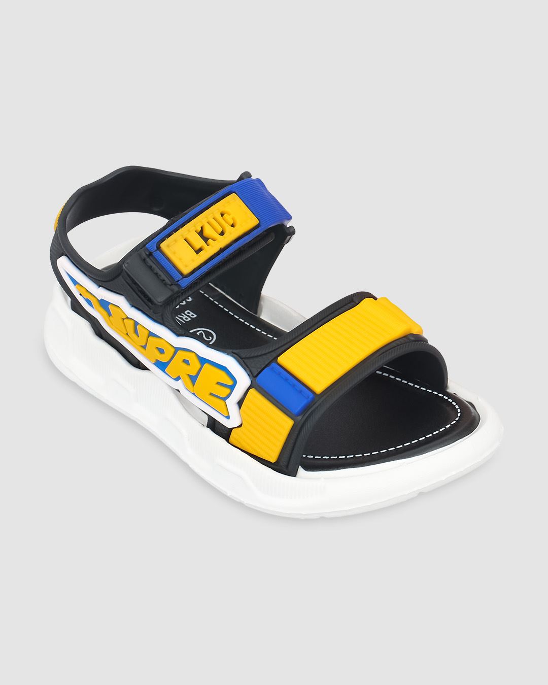 Giày sandal cho bé trai Á Châu Avakids AC56 màu vàng - xanh dương 2