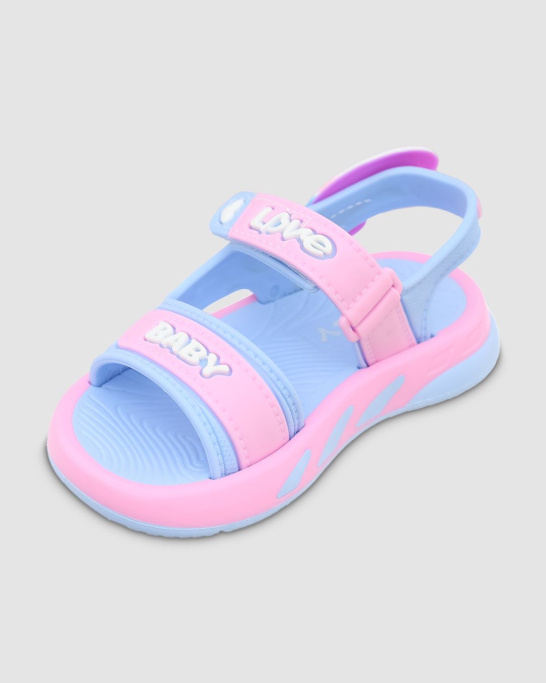 Giày sandal Á Châu Avakids AC56 màu hồng - xanh dương