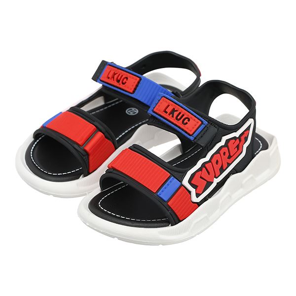 Giày sandal bé trai Á Châu đỏ xanh dương chính hãng - AVAKids.com