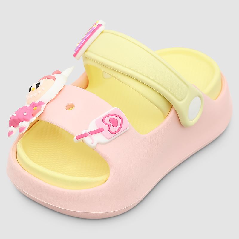 Dép sục cho bé Á Châu Avakids AC68 màu vàng - hồng