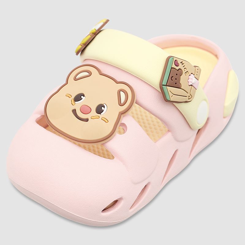 Dép sục cho bé HappyTime E2501-10 màu hồng - vàng 3