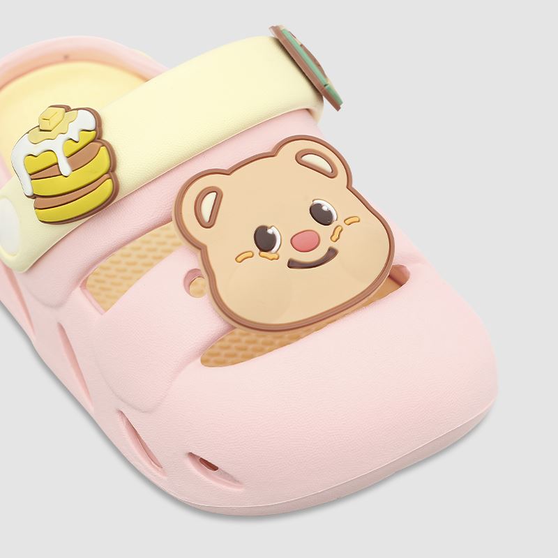 Dép sục cho bé HappyTime E2501-10 màu hồng - vàng 5