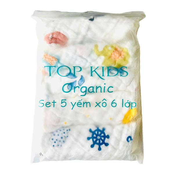 Set 5 yếm xô trẻ em TopKids - AVAKids.com