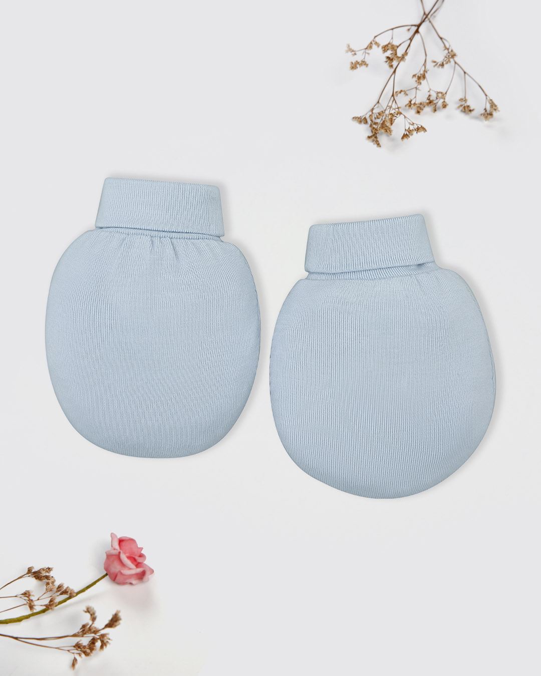 Set bao tay, bao chân bé yêu vui nhộn La Pomme màu xanh (0 - 3 tháng) 3