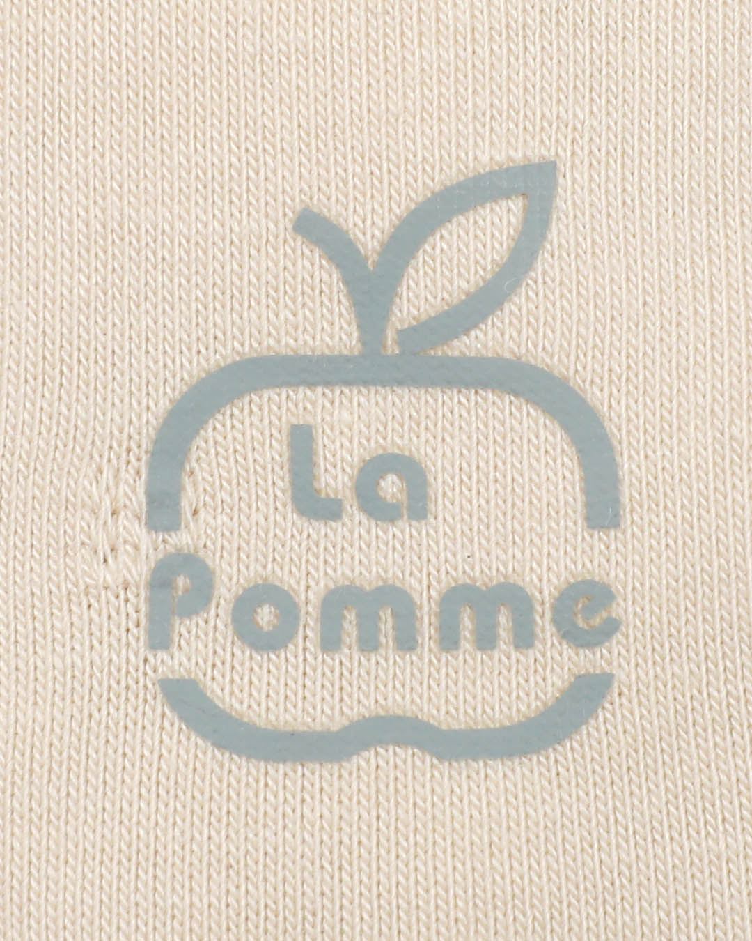 Set bao tay, bao chân cute La Pomme màu trắng (0 - 3 tháng) 17