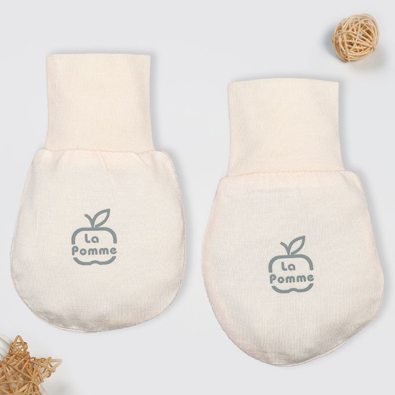 Set bao tay, bao chân người bạn êm mềm La Pomme màu hồng (0 - 3 tháng)