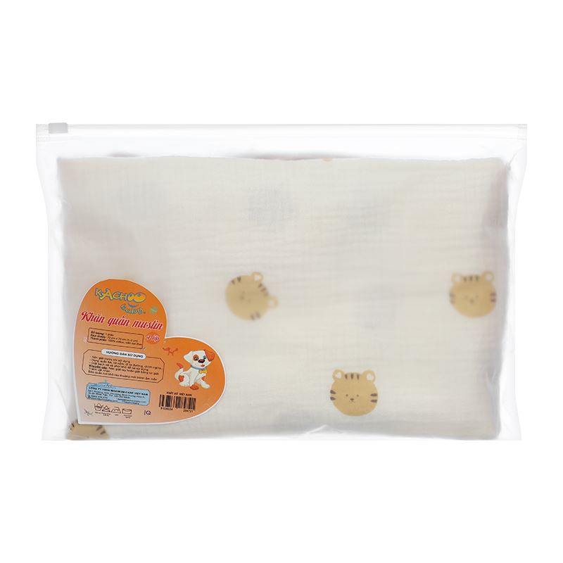 Khăn quấn cotton KACHOOBABY 70x70 cm - Màu ngẫu nhiên 6